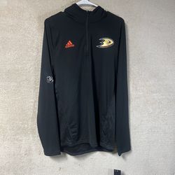 Adidas x NHL Anaheim Ducks Training Hood Mens Medium Black