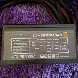 USED | Apevia | 800 W PSU | ATX PR800W