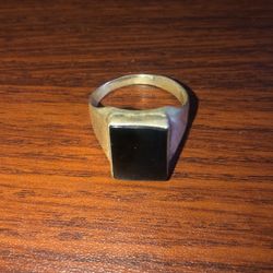 Silver Ring 925 Black Onyx