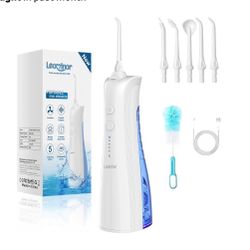 Brandnew Water Dental Flosser - 5 Modes Cordless Portable Oral Irrigator, IPX7 Waterproof, Rechargeable Teeth Cleaner Upgrade Datchable Tank Professio