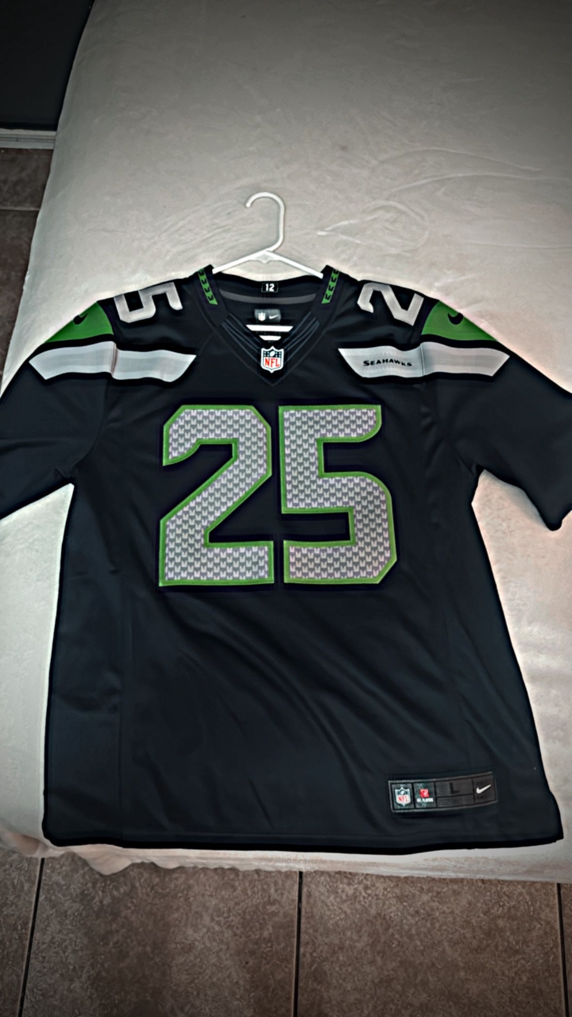 Steelers NFL On Field Authentic Jersey And Sea Hawks NFL Authentic Jersey