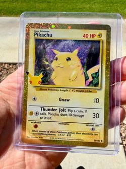 Classic Pikachu Card