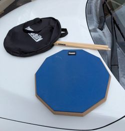 Growdaily Drum Practice Pad with Sticks and Bag