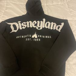DISNEYLAND BLACK ZIP UP HOODIE