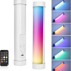 New LUXCEO Handheld Light Wand, Multicolor RGB LED Video Light for Photography, 2000mAh Rechargeable Mini Light Stick for Video Shooting Professional 