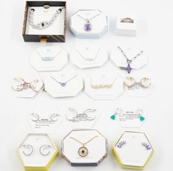 Bomb Party Fine Metal Plated Mixed Jewelry With Lab-Created Gemstones  Lot of 16