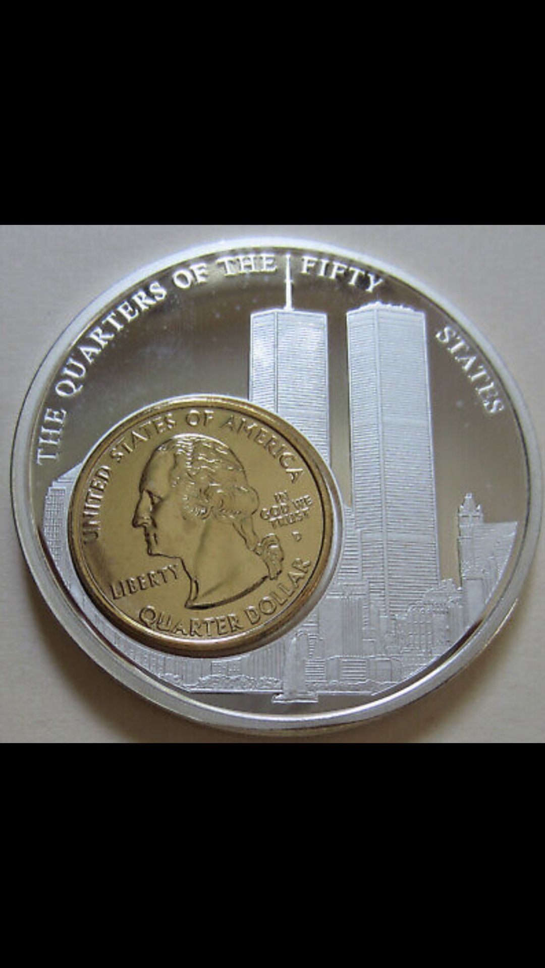 Quarters of Fifty States First Strike 2oz .999 Fine Silver