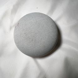 Google Nest Mini 2nd Gen Chalk Smart Speaker Works Great No Charger