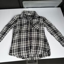 Gap Black and White Flannel