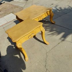 Vintage Heavy Duty End And Coffee Tables