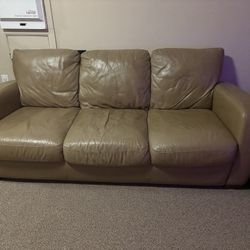 Brown Natuzzi Leather Couch