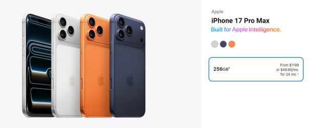 iPhone 17 Pro Brand New 256G Any Color