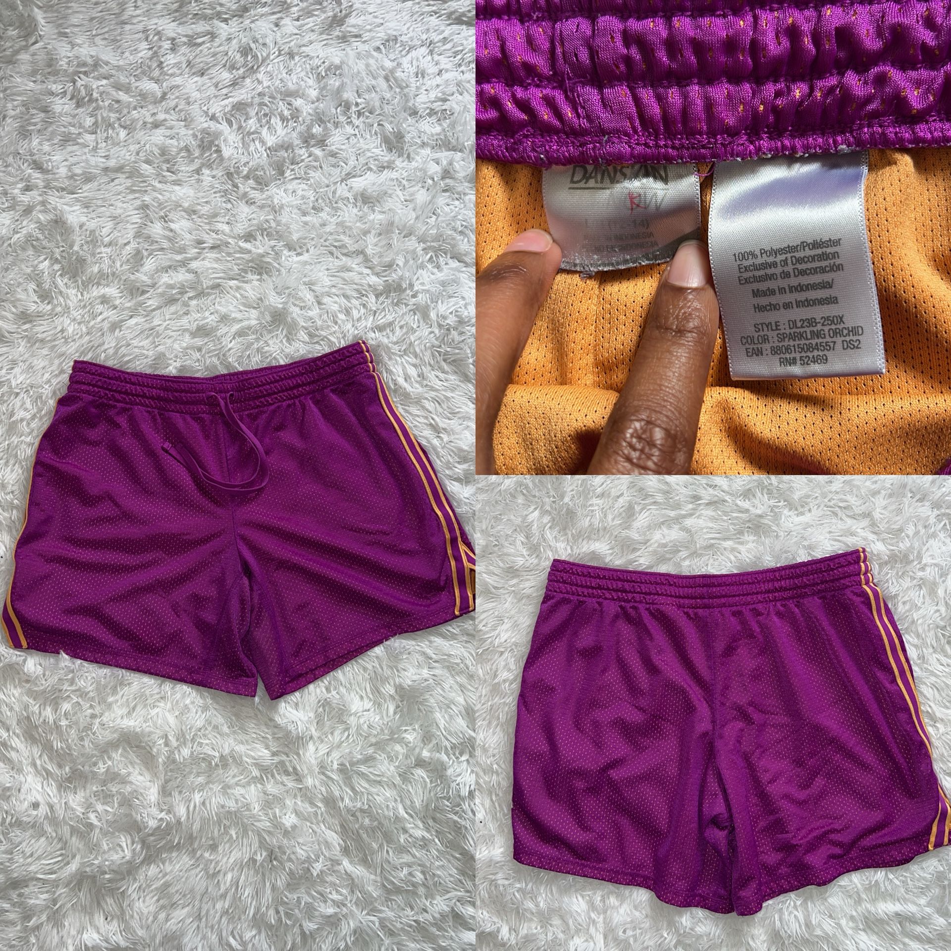 Purple and Orange Athletic Shorts