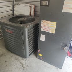 5 Ton Goodman Air Conditioning AC Condenser Air Handler Used 2021 In Perfect Condition 