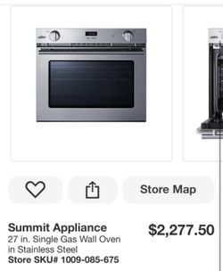 27 in. Single Gas Wall Oven in Stainless Steel