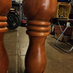 Old Wood Bed Post Pieces