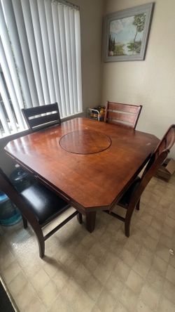 Dining Table And Chairs Set 4 - Round Or Square