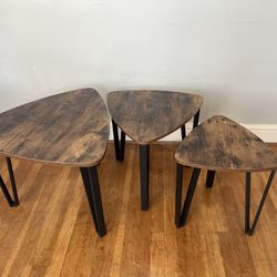 3 Nesting Tables with Hairpin Legs