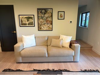 Pottery Barn Upholstered Sofa 86.5”, down blend