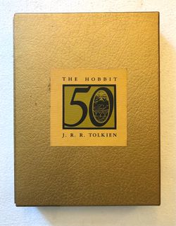 The Hobbit Hardcover Book with Dust Slip Cover - 50th Anniversary