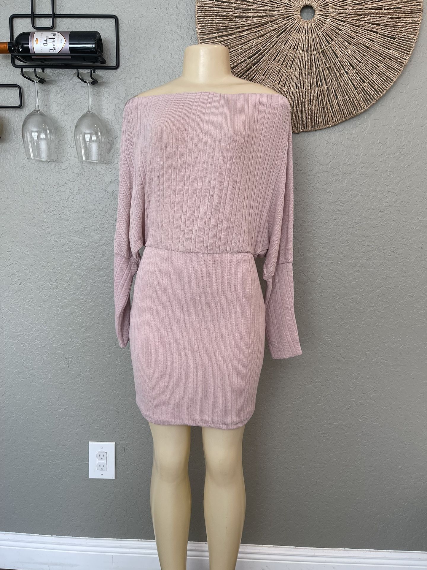 Off Shoulder Blush Dress