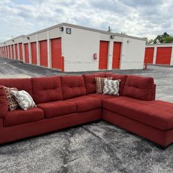 Ashley Furniture - Red Sectional Sofa-Bed Couch! ***Free CurbSide Delivery***