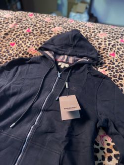 Burberry black zipup