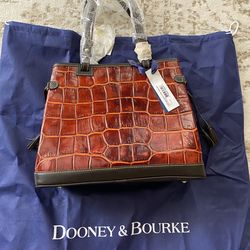 Dooney and Bourke Orange Croco Purse
