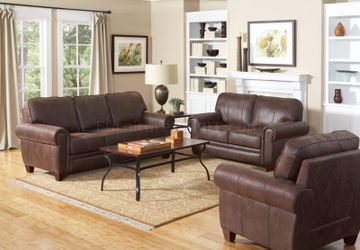 Brand New 2 Piece Brown Sofa and Love Seat