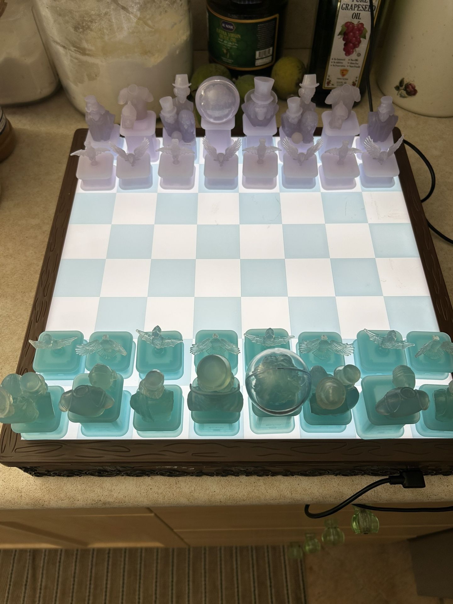 Chess set light up