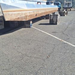 46' Fabricated Aluminum House Boat Pontoon Damaged