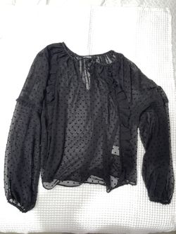 Black Blouse Sheer