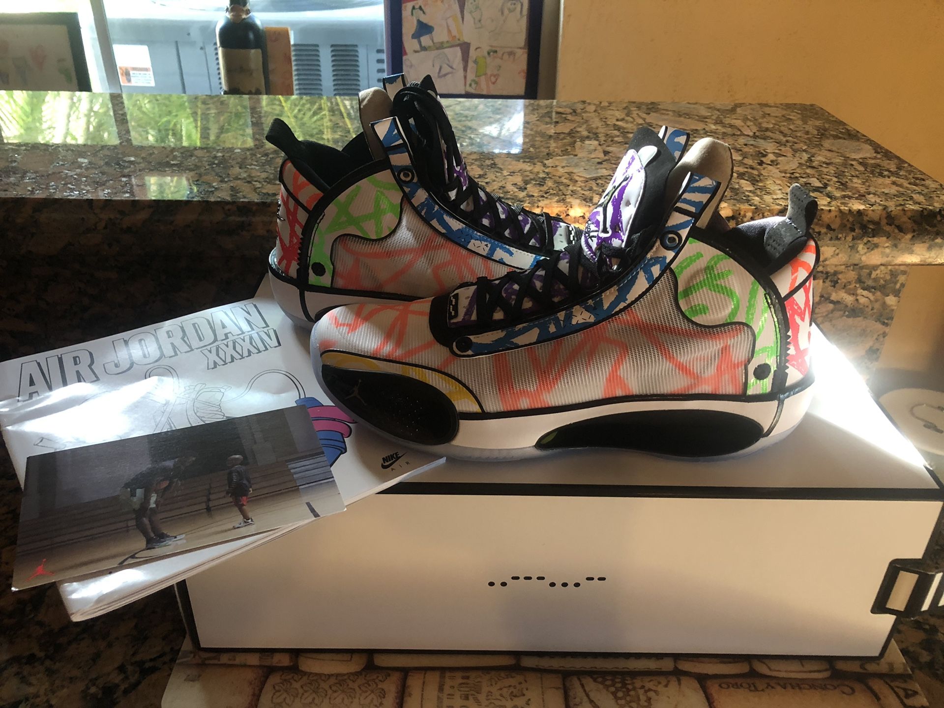 Coloring Book Jordan 34 Noah Jordan XXXIV Zion Williamson Coloring