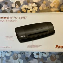 Ambir ImageScan Pro DS687-A3P Duplex ID Card Scanner.  