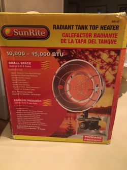 SunRite Radiant Tank Top Heater 