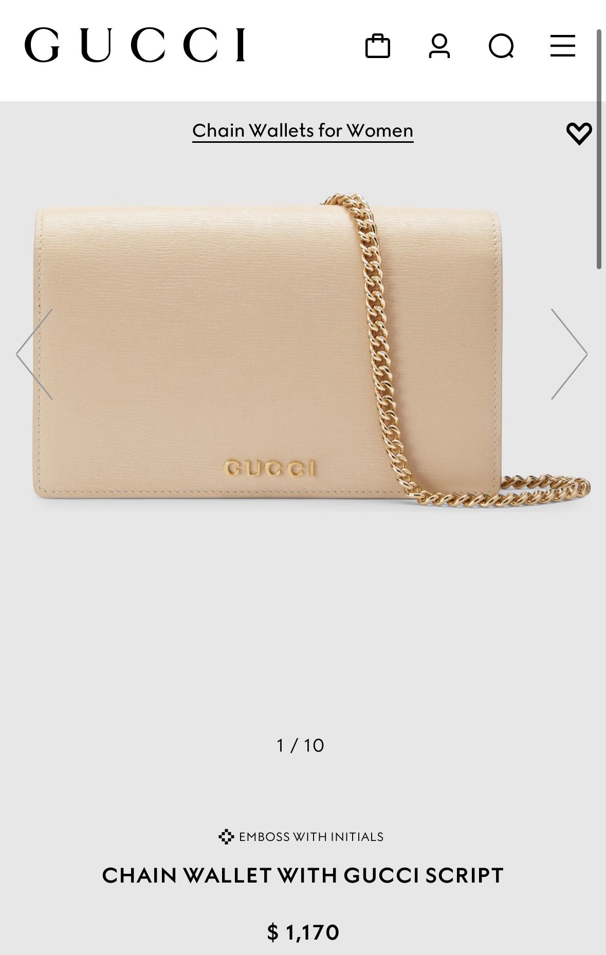 Gucci Chain Purse