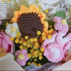 Knit Flower Bouquets With Gift Box!