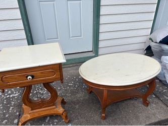 Wooden tables