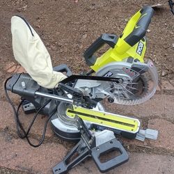 Ryobi Miter Saw And Table Saw Used One Time