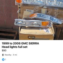 1(contact info removed) Gmc Sierra  Full Set Headlights