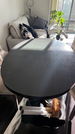 FREE Modern Oval Dark Wood Dining Table - no chairs - 71” x 44.5”