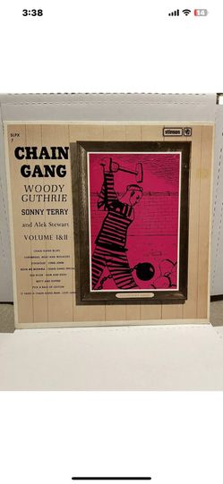 WOODY GUTHRIE, SONNY TERRY & ALEK STEWART: chain gang volume i & 2 STINSON Vinyl