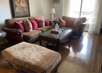 Ashley Furniture Fabric Sofa - Brown