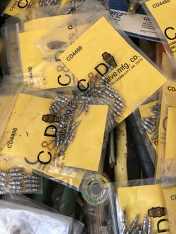 New AC, CD- Schrader valves cored pack 25