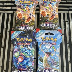 Pokémon Tcg Stellar Crown Blister Packs