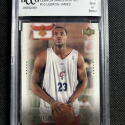 2003 Upper Deck Lebron James Rc Rookie Bccg 10 Cleveland Cavaliers