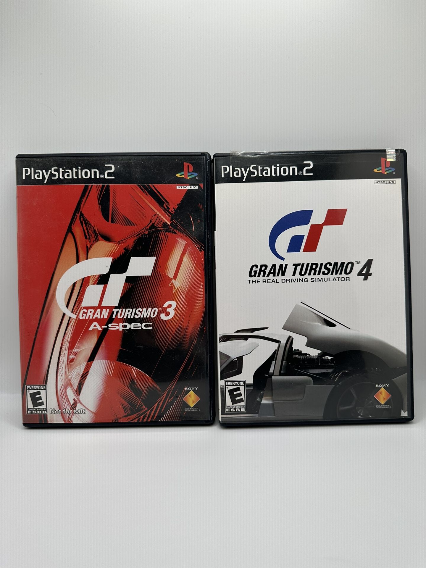 PS2 Game Bundle - Gran Turismo 3 A-spec + Gran Turismo 4 - Tested/Works