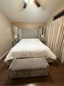 Cali king  bedroom set (mattress /box not included )