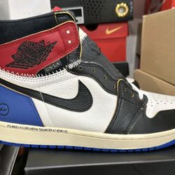 Size 10 Air Jordan 1 High x Union x Fragment Varsity Red IO7847-002