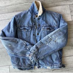 Denim Sherpa Jacket